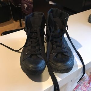 Black high top Converse